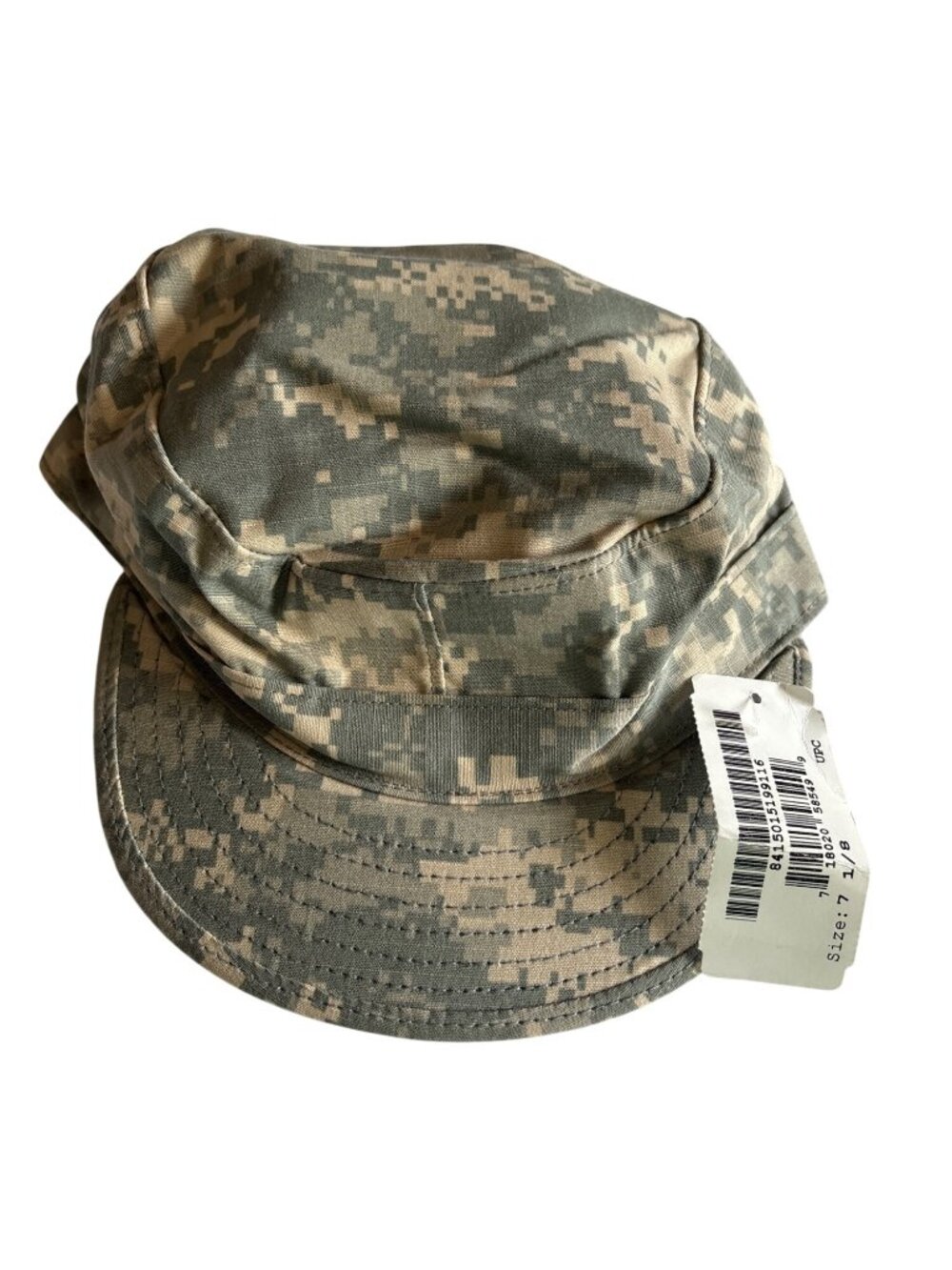 Army Digital Camo Patrol Cap 7 1/8 Nylon Cotton Blend By Sekri Industries